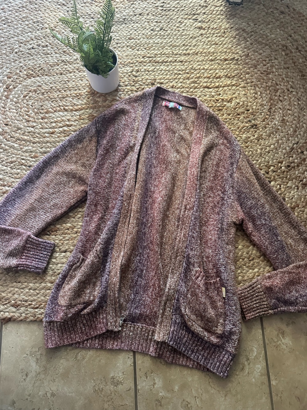 UO COLORFUL KNIT CARDIGAN